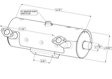 Load image into Gallery viewer, kohler ch730 ch740 2478612S catalytic muffler drawing
