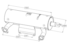 Load image into Gallery viewer, kohler ch1000 6278602S catalytic muffler drawing
