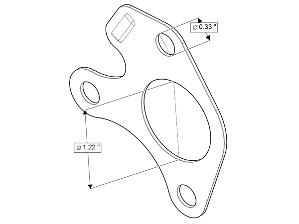 Original Honda GX240, GX270, GX340, GX390 Muffler Gasket OEM# 18381-Z8